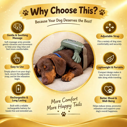 Dog Back Massager – Soothing Massage & Relaxation Device